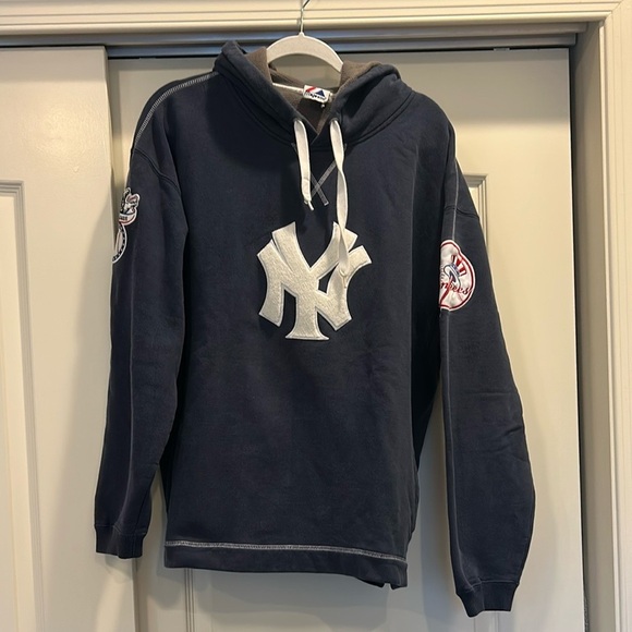 Vintage Y2K New York Yankees Majestic Hoodie Sweatshirt - Picture 1 of 8